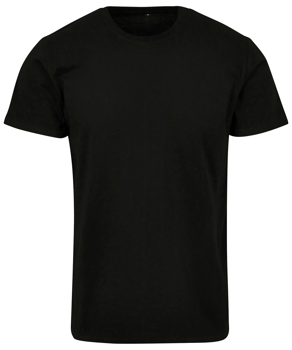 Tryck din logga på T-shirts från Build Your Brand - Anpassa Basic T-Shirt - Herr i färgen Svart för företag, föreningar och privatpersoner