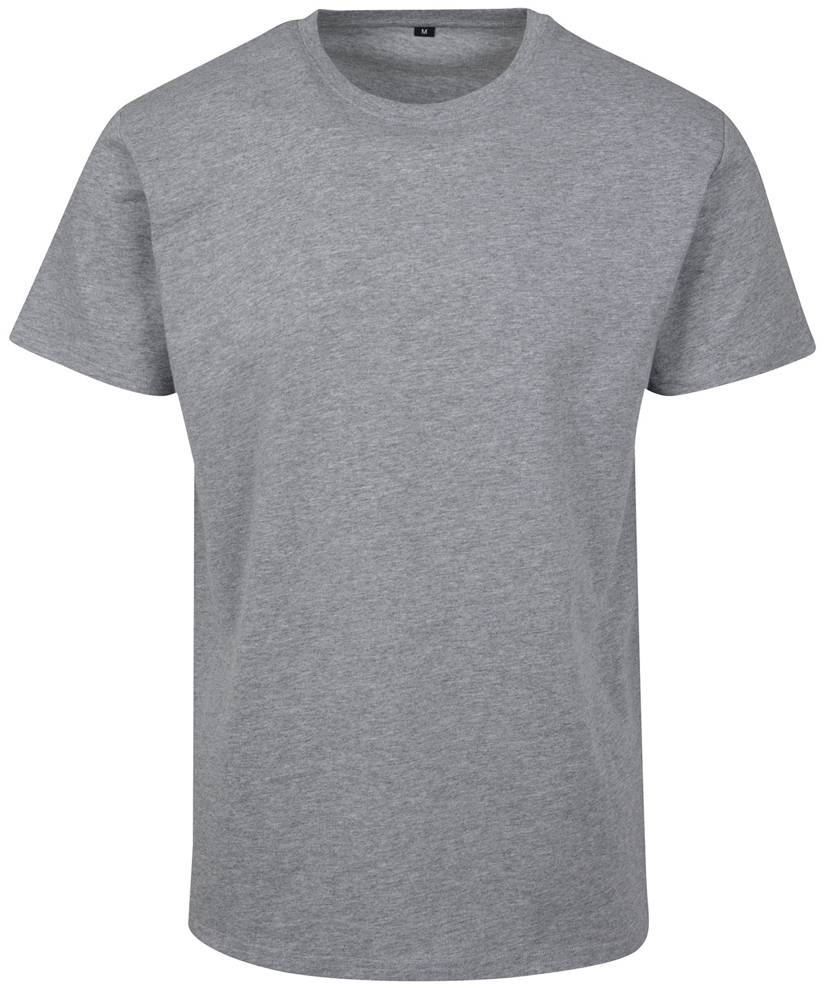 Tryck din logga på T-shirts från Build Your Brand - Anpassa Basic T-Shirt - Herr i färgen Ljunggrå för företag, föreningar och privatpersoner