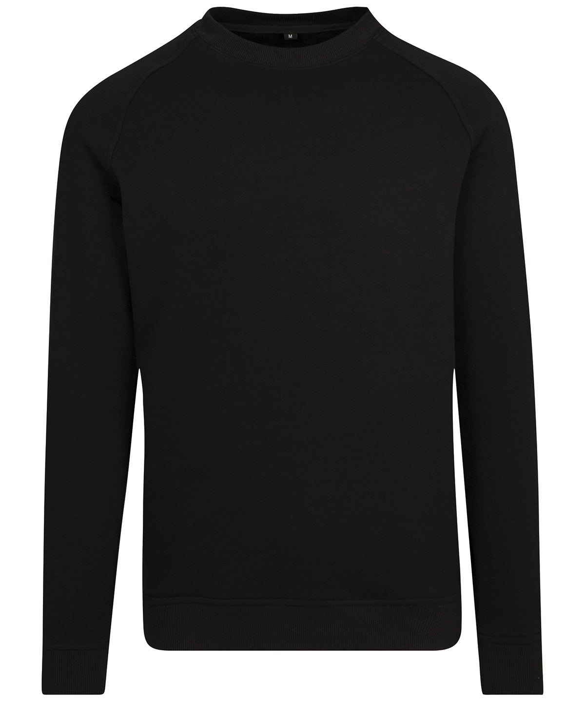 Tryck din logga på Sweatshirts från Build Your Brand - Anpassa Build Your Brand - Sweatshirt med Raglanhals i färgen Svart för företag, föreningar och privatpersoner