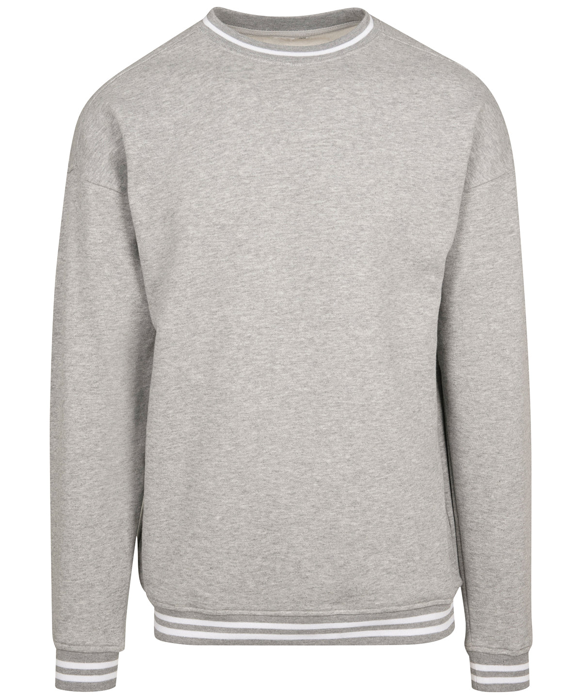 Tryck din logga på Sweatshirts från Build Your Brand - Anpassa Build Your Brand - College Sweat Crew i färgen Ljunggrå för företag, föreningar och privatpersoner