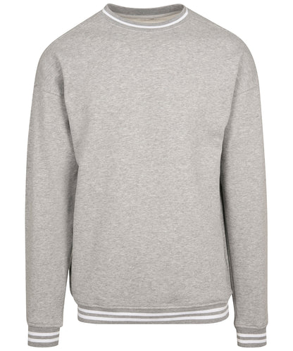 Tryck din logga på Sweatshirts från Build Your Brand - Anpassa Build Your Brand - College Sweat Crew i färgen Ljunggrå för företag, föreningar och privatpersoner