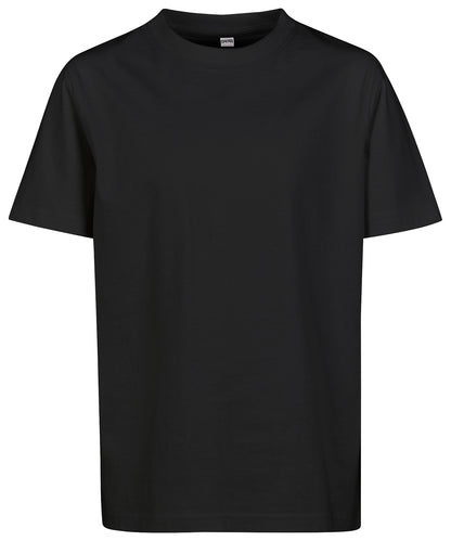 Tryck din logga på T-shirts från Build Your Brand - Anpassa Basic Tee - Barn i färgen Svart för företag, föreningar och privatpersoner