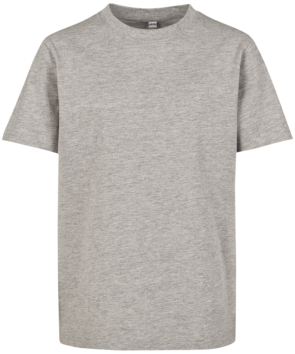 Tryck din logga på T-shirts från Build Your Brand - Anpassa Basic Tee - Barn i färgen Ljunggrå för företag, föreningar och privatpersoner