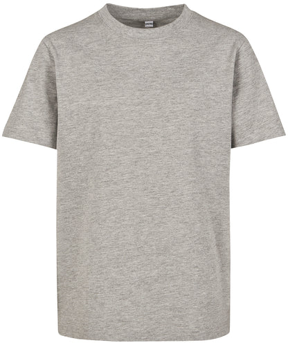 Tryck din logga på T-shirts från Build Your Brand - Anpassa Basic Tee - Barn i färgen Ljunggrå för företag, föreningar och privatpersoner