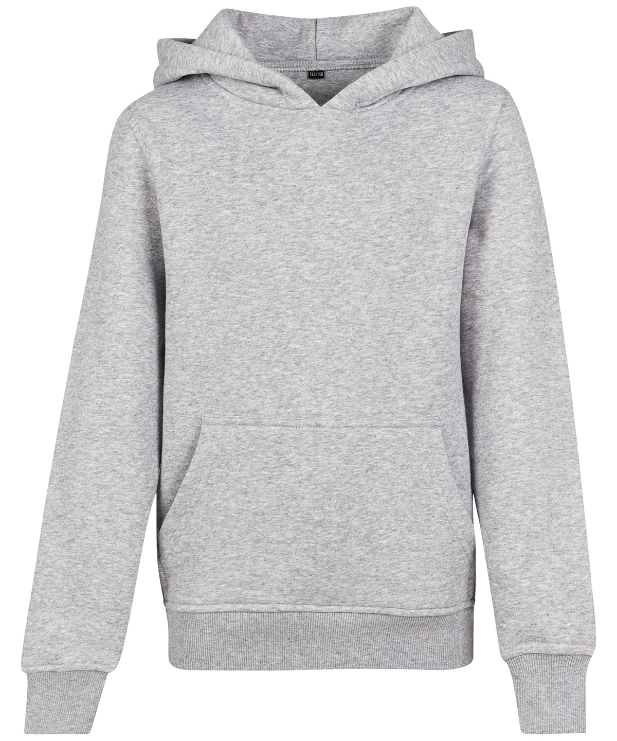 Tryck din logga på Hoodies från Build Your Brand - Anpassa Build Your Brand - Bas Hoodie för Barn i färgen Ljunggrå för företag, föreningar och privatpersoner