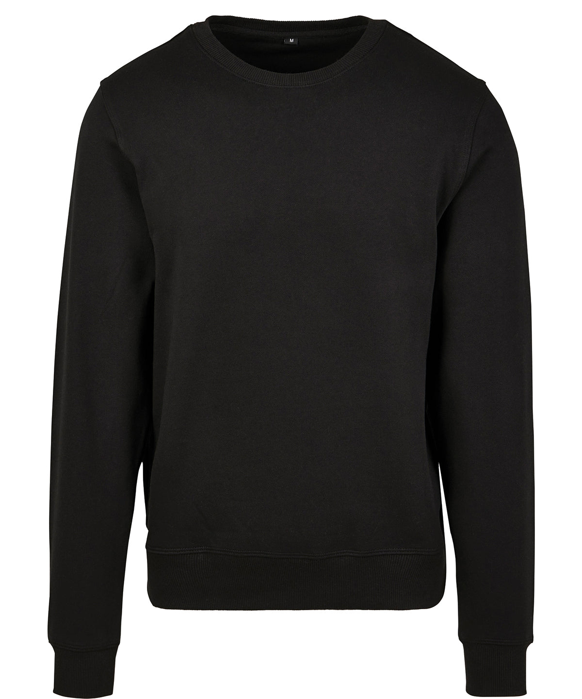 Tryck din logga på Sweatshirts från Build Your Brand - Anpassa Build Your Brand - Rund Hals i Premiumkvalitet i färgen Svart för företag, föreningar och privatpersoner