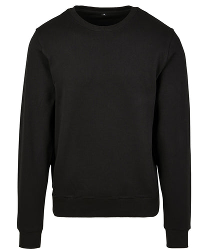 Tryck din logga på Sweatshirts från Build Your Brand - Anpassa Build Your Brand - Rund Hals i Premiumkvalitet i färgen Svart för företag, föreningar och privatpersoner