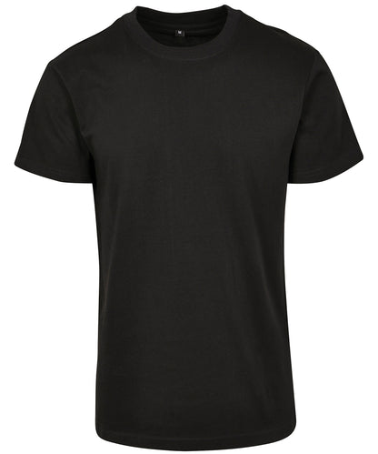 Tryck din logga på T-shirts från Build Your Brand - Anpassa Premium Combed Jersey Tee i färgen Svart för företag, föreningar och privatpersoner