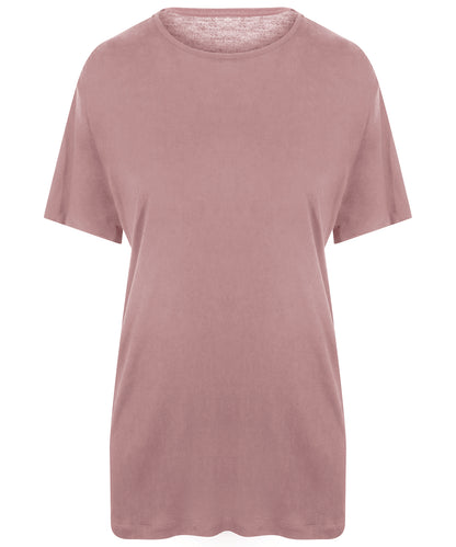 Tryck din logga på T-shirts från AWDis Ecologie - Anpassa Daintree EcoViscose T-Shirt i färgen Ljusrosa för företag, föreningar och privatpersoner