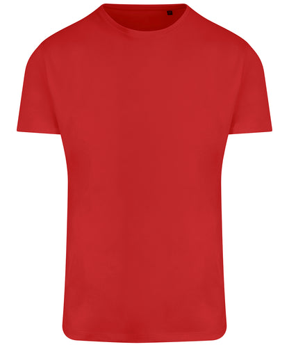 Tryck din logga på T-shirts från AWDis Ecologie - Anpassa Arrow Recycled Heavy Oversized T-Shirt i färgen Mellan röd för företag, föreningar och privatpersoner