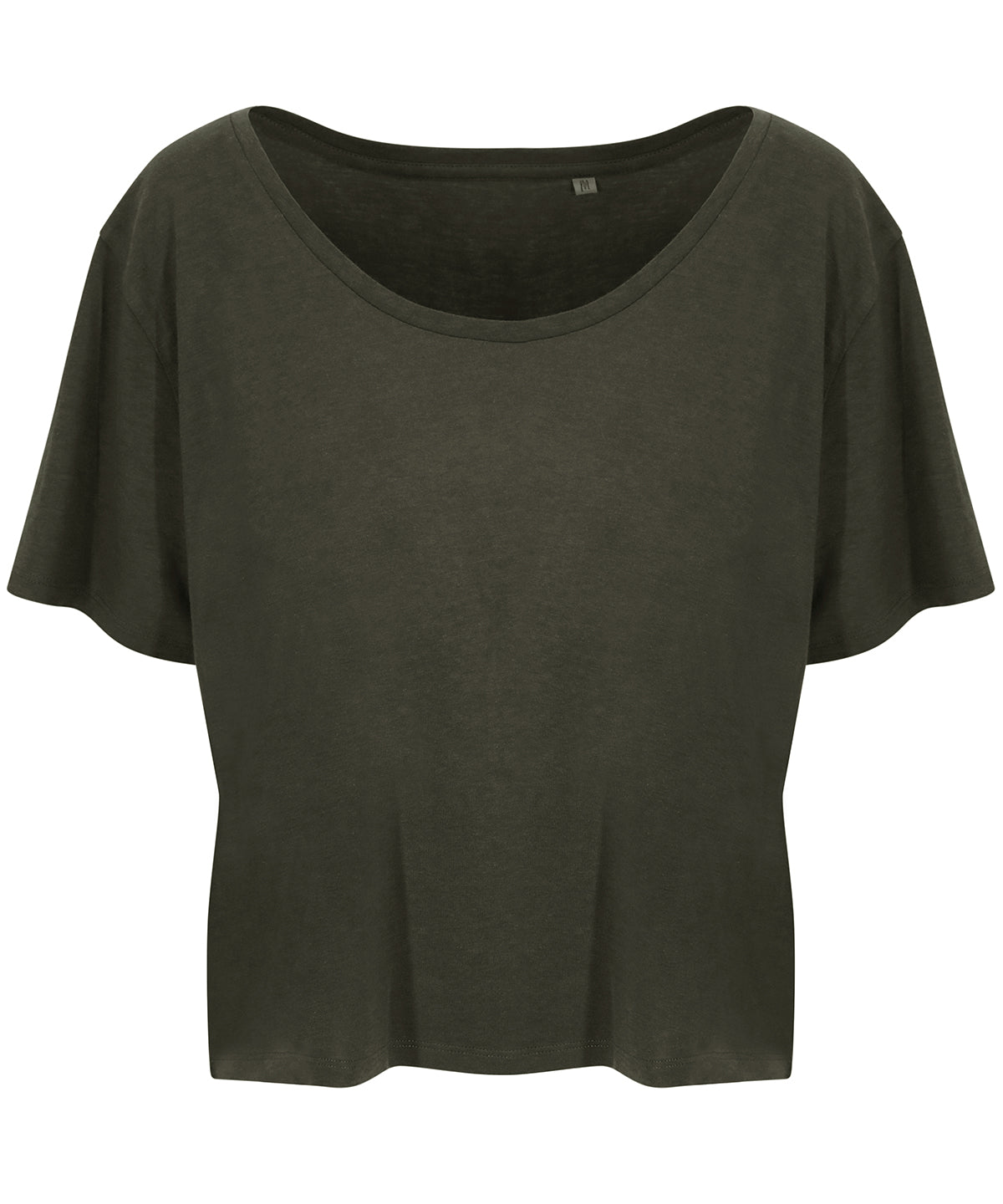 Tryck din logga på T-shirts från AWDis Ecologie - Anpassa Daintree EcoViscose T-shirt - Dam i färgen Oliv för företag, föreningar och privatpersoner