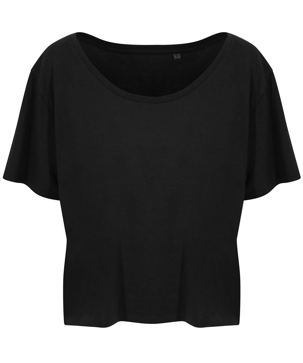 Tryck din logga på T-shirts från AWDis Ecologie - Anpassa Daintree EcoViscose T-shirt - Dam i färgen Svart för företag, föreningar och privatpersoner