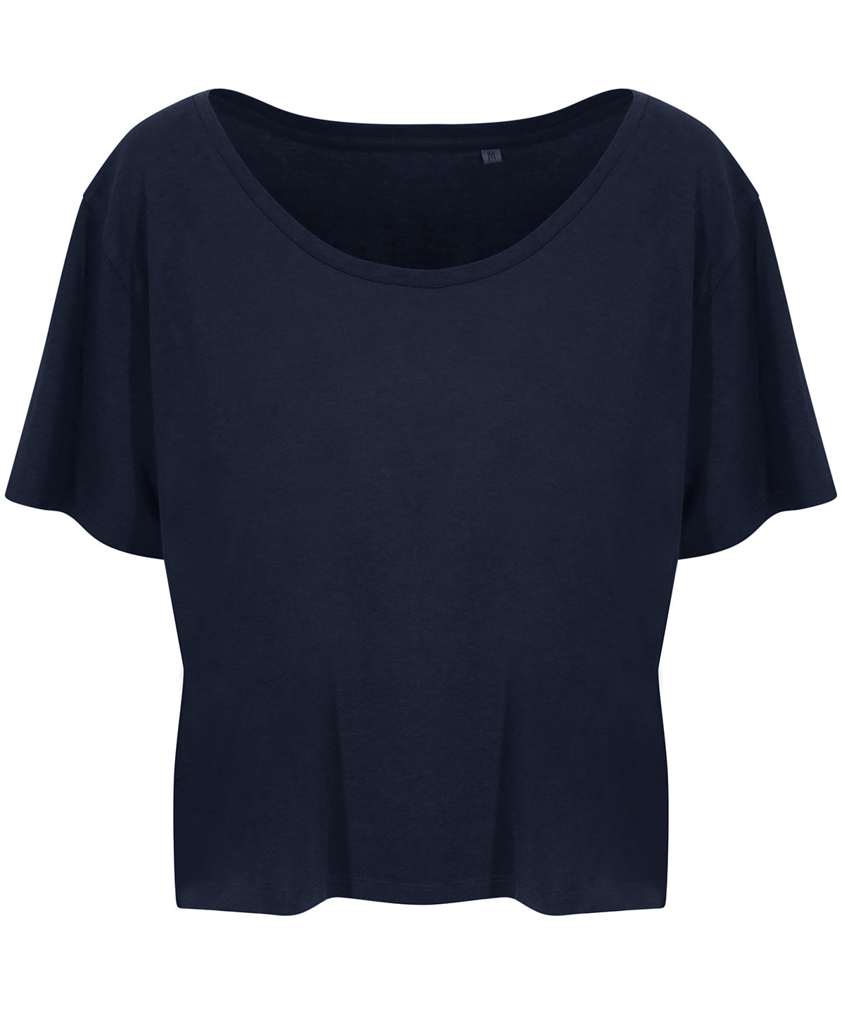 Tryck din logga på T-shirts från AWDis Ecologie - Anpassa Daintree EcoViscose T-shirt - Dam i färgen Marinblå för företag, föreningar och privatpersoner
