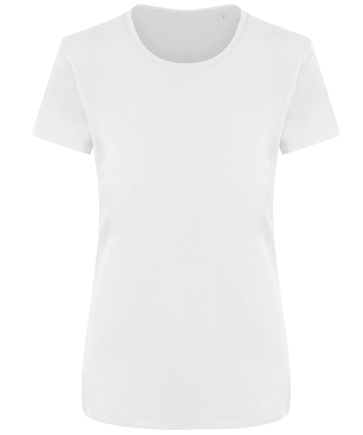 Tryck din logga på T-shirts från AWDis Ecologie - Anpassa Ambaro Recycled T-Shirt - Dam i färgen Vit för företag, föreningar och privatpersoner