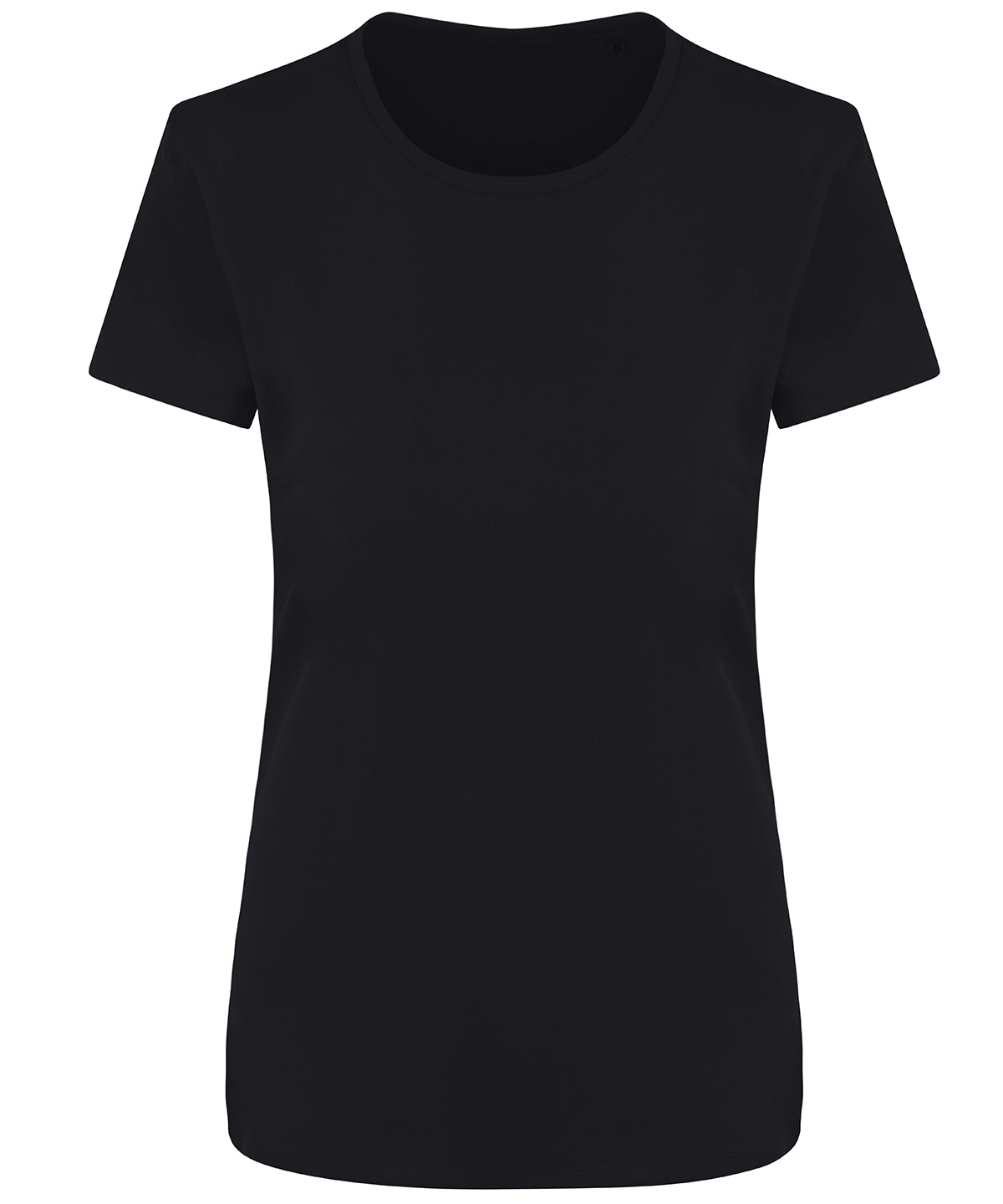Tryck din logga på T-shirts från AWDis Ecologie - Anpassa Ambaro Recycled T-Shirt - Dam i färgen Svart för företag, föreningar och privatpersoner