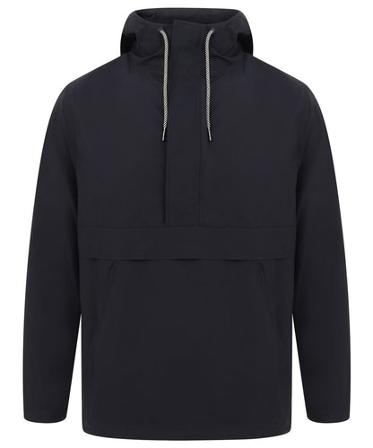 Tryck din logga på Jackor från Front Row - Anpassa Pullover med halv dragkedja i färgen Marinblå för företag, föreningar och privatpersoner