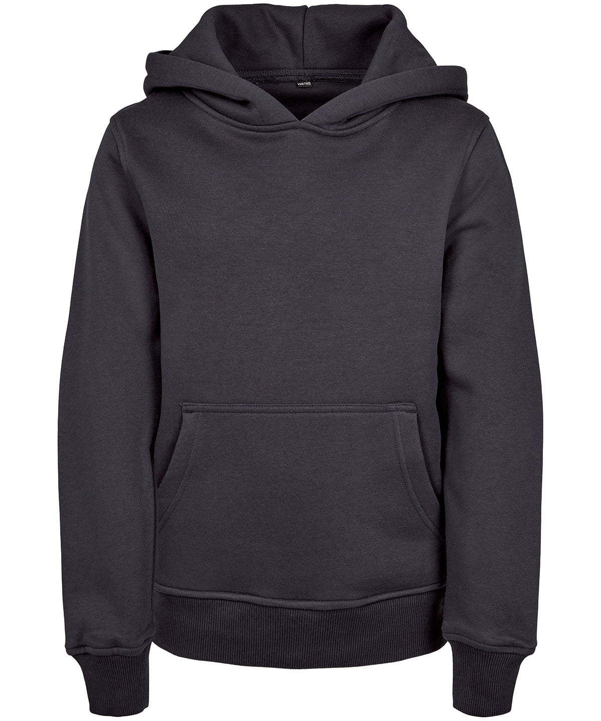 Tryck din logga på Hoodies från Build Your Brand - Anpassa Build Your Brand - Bas Hoodie för Barn i färgen Marinblå för företag, föreningar och privatpersoner