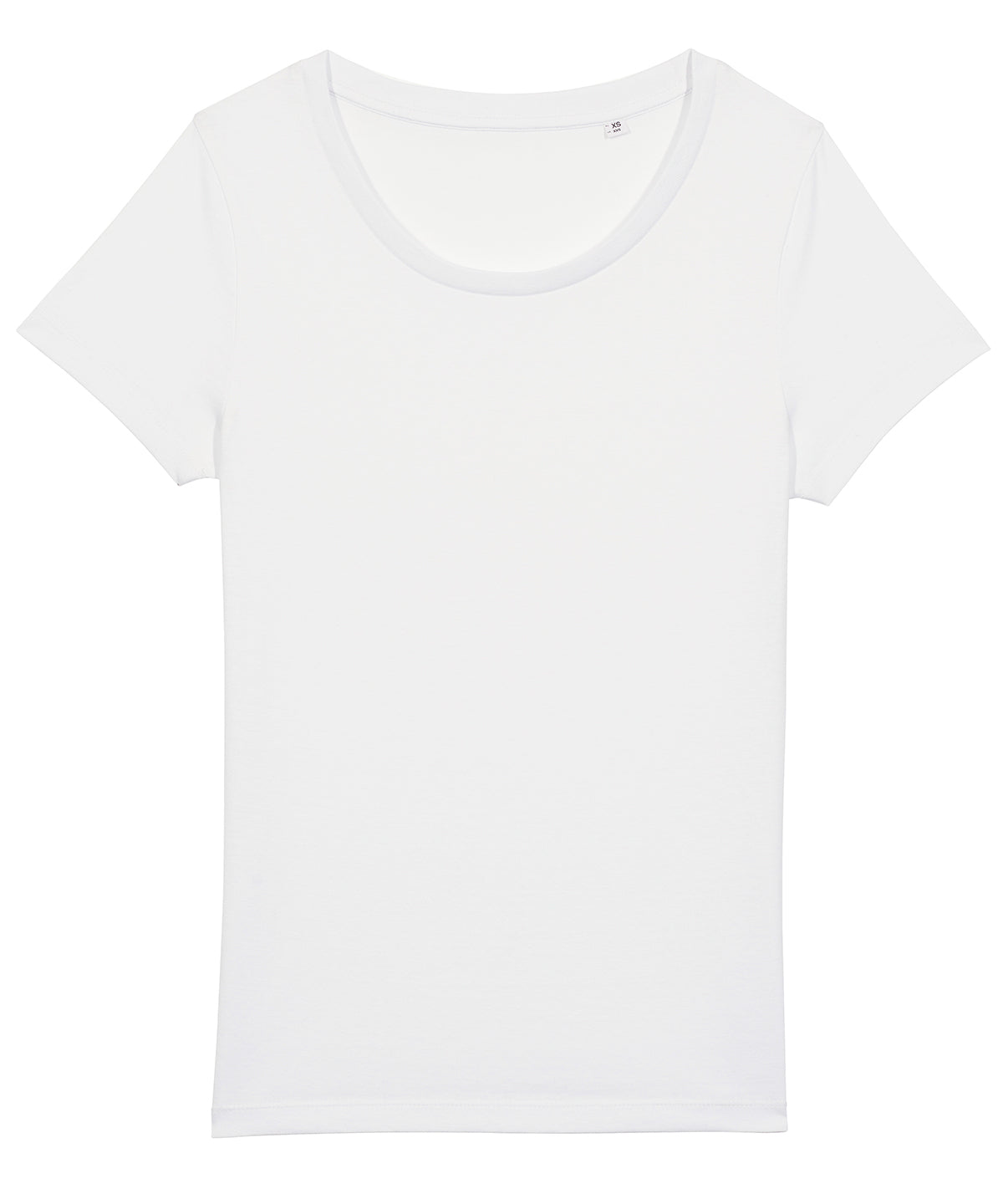Tryck din logga på T-shirts från Stanley/Stella - Anpassa Stella Jazzer – The Essential T-shirt, Dam i färgen Vit 3XL för företag, föreningar och privatpersoner