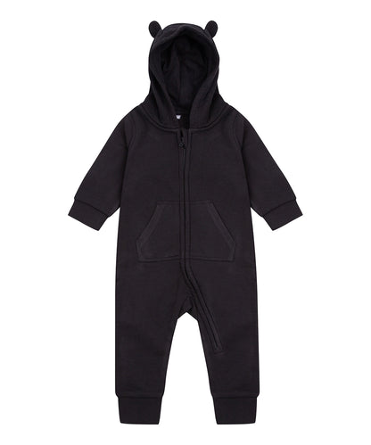 Tryck din logga på Jumpsuits från Larkwood - Anpassa Fleece allt-i-ett i färgen Svart för företag, föreningar och privatpersoner