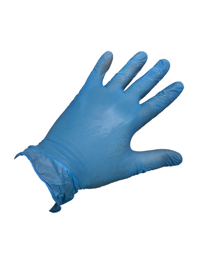 Tryck din logga på Handskar från Result Essential Hygiene PPE - Anpassa Syntetiska skyddshandskar i färgen Ljusblå för företag, föreningar och privatpersoner