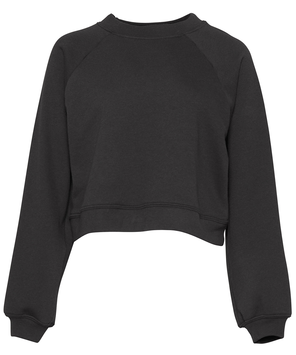 Tryck din logga på Sweatshirts från Bella Canvas - Anpassa Bella Canvas - Fleece Raglan Pullover för damer i färgen Mörkgrå för företag, föreningar och privatpersoner