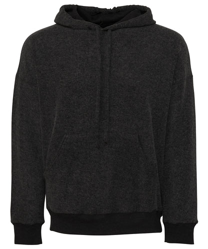 Tryck din logga på Hoodies från Bella Canvas - Anpassa Bella Canvas - Sueded Unisex Fleece Hoodie i färgen Svart för företag, föreningar och privatpersoner