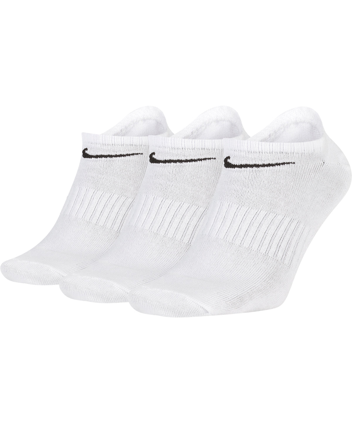 Tryck din logga på Strumpor från Nike - Anpassa Nike everyday lättviktsstrumpa utan sken i färgen Vit för företag, föreningar och privatpersoner
