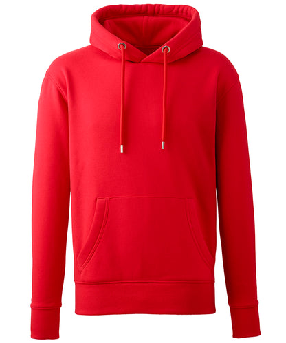 Tryck din logga på Hoodies från Anthem - Anpassa Anthem - Studio Hoodie i färgen Mellan röd för företag, föreningar och privatpersoner