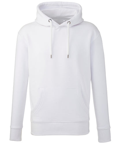 Tryck din logga på Hoodies från Anthem - Anpassa Anthem - Studio Hoodie i färgen Vit för företag, föreningar och privatpersoner