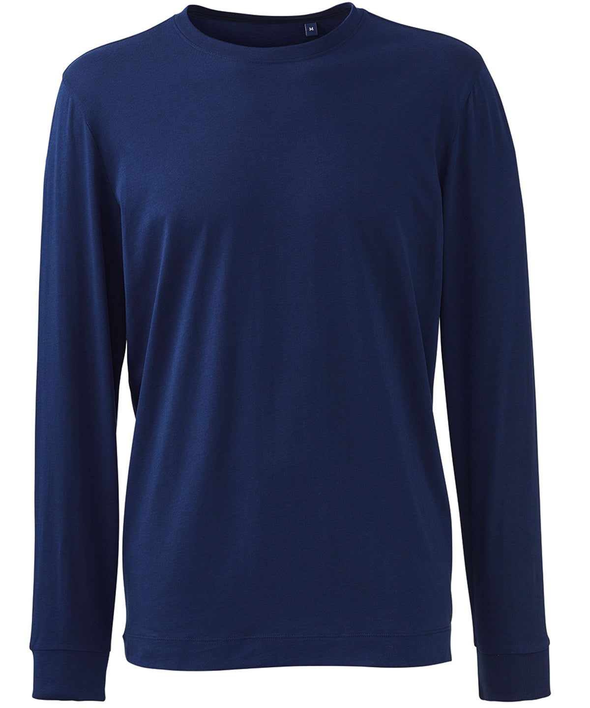 Tryck din logga på T-shirts från Anthem - Anpassa Anthem Long Sleeve Tee i färgen Marinblå för företag, föreningar och privatpersoner