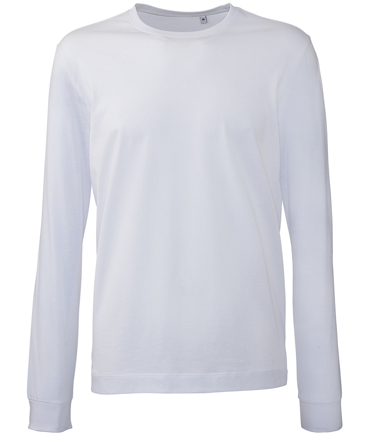 Tryck din logga på T-shirts från Anthem - Anpassa Anthem Long Sleeve Tee i färgen Vit för företag, föreningar och privatpersoner