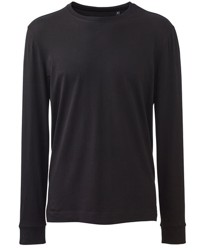 Tryck din logga på T-shirts från Anthem - Anpassa Anthem Long Sleeve Tee i färgen Svart för företag, föreningar och privatpersoner