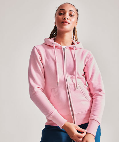 Tryck din logga på Hoodies från Anthem - Anpassa Anthem - Studio Zip Hoodie för Dam i färgen för företag, föreningar och privatpersoner