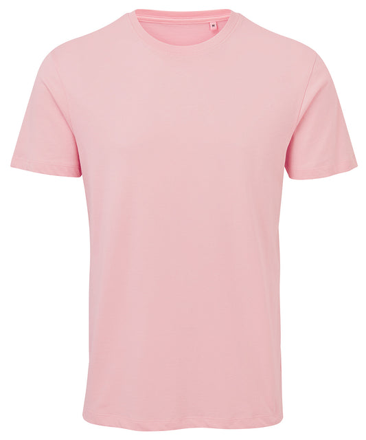 Tryck din logga på T-shirts från Anthem - Anpassa Anthem Tee -Unisex i färgen Mellanrosa för företag, föreningar och privatpersoner