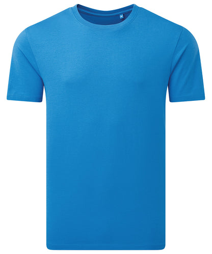Tryck din logga på T-shirts från Anthem - Anpassa Anthem Midweight Tee i färgen Safir för företag, föreningar och privatpersoner