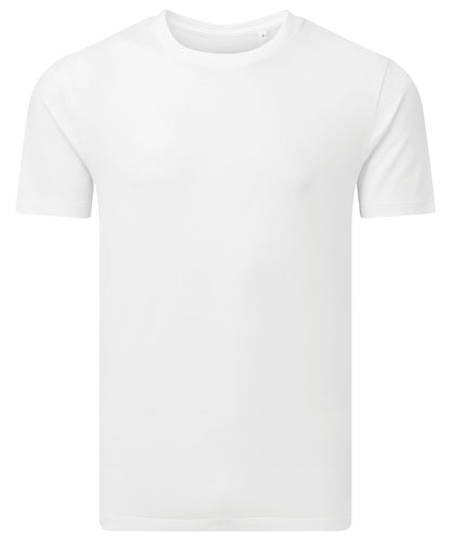 Tryck din logga på T-shirts från Anthem - Anpassa Anthem Midweight Tee i färgen Vit för företag, föreningar och privatpersoner