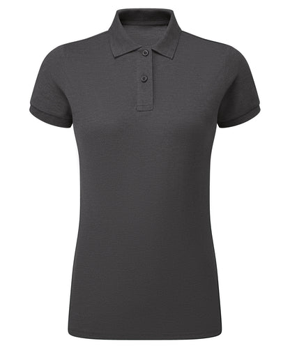 Tryck din logga på Piké från Asquith & Fox - Anpassa Classic Tailored Polo - Dam i färgen Mörkgrå för företag, föreningar och privatpersoner