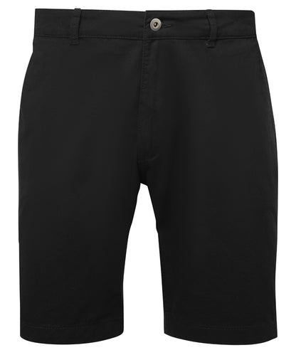 Tryck din logga på Shorts från Asquith & Fox - Anpassa Chino shorts i färgen Svart för företag, föreningar och privatpersoner
