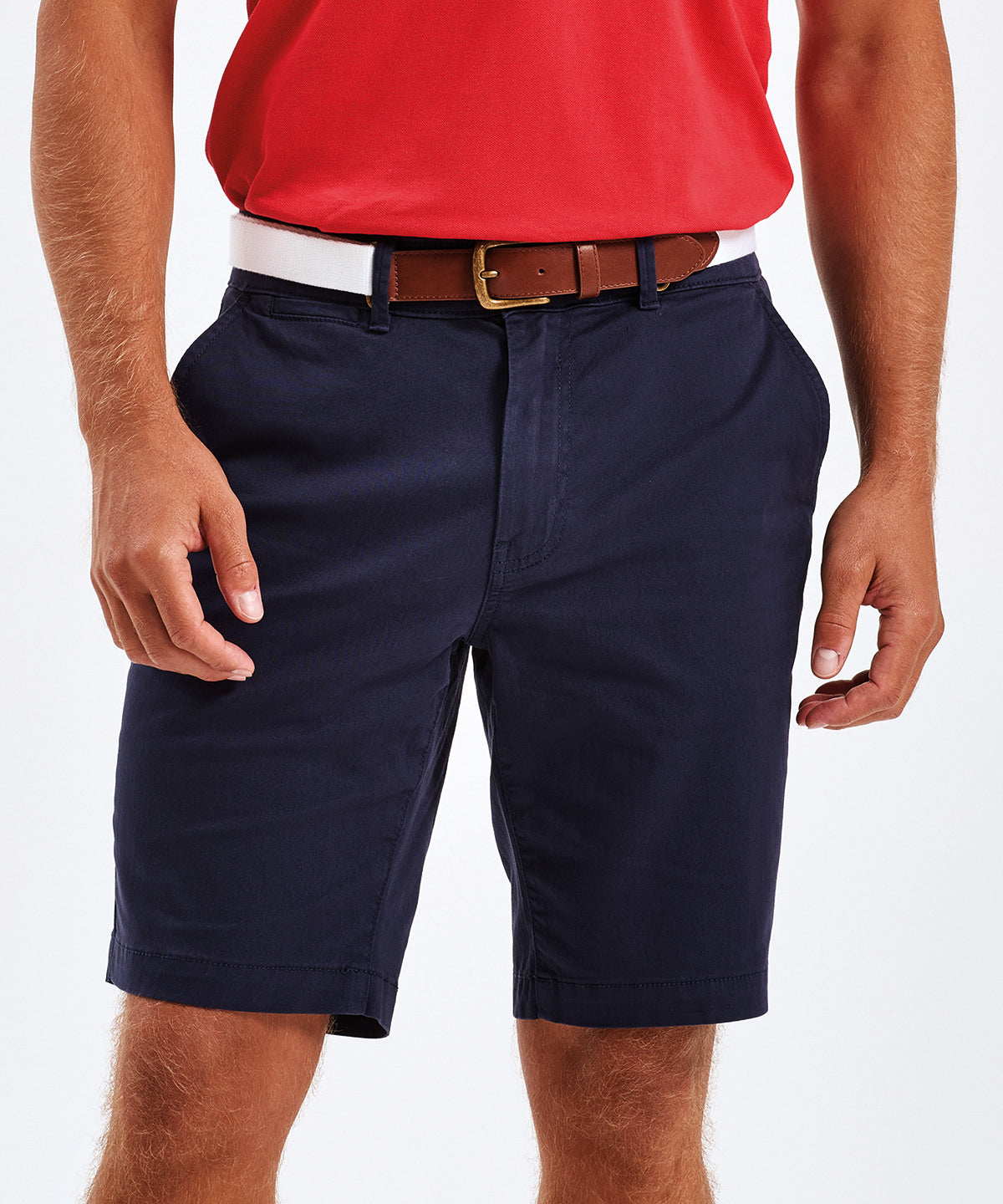 Tryck din logga på Shorts från Asquith & Fox - Anpassa Lätta chino-shorts för herrar i färgen för företag, föreningar och privatpersoner