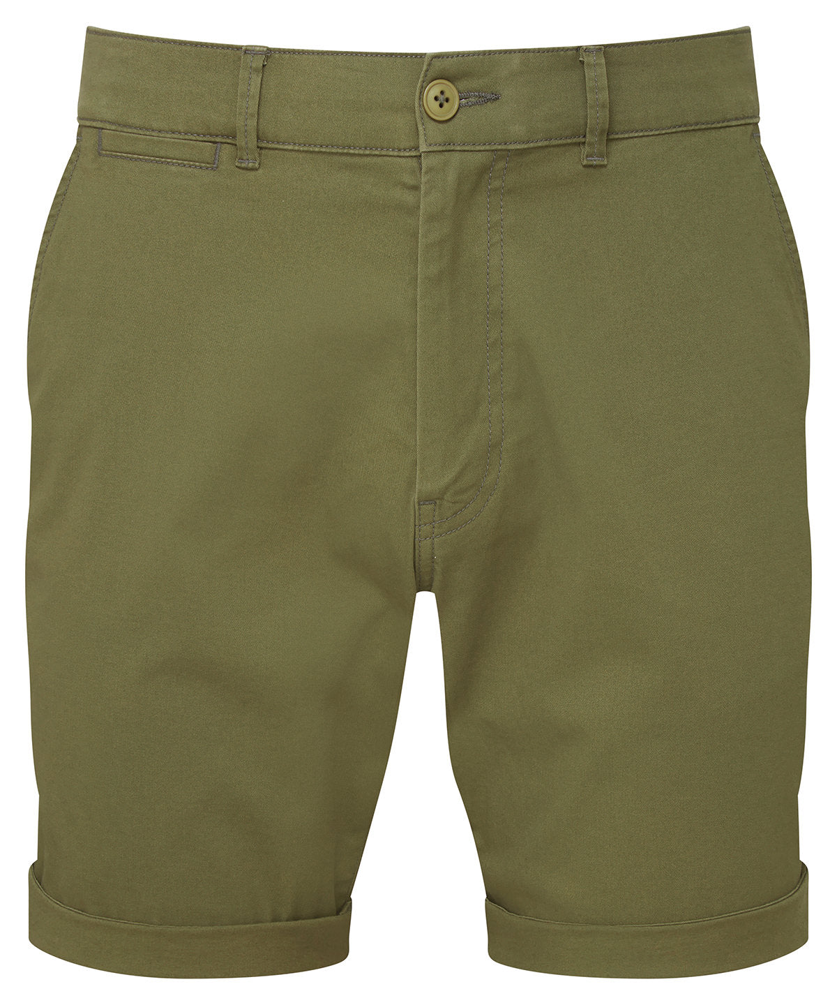 Tryck din logga på Shorts från Asquith & Fox - Anpassa Lätta chino-shorts för herrar i färgen Oliv för företag, föreningar och privatpersoner