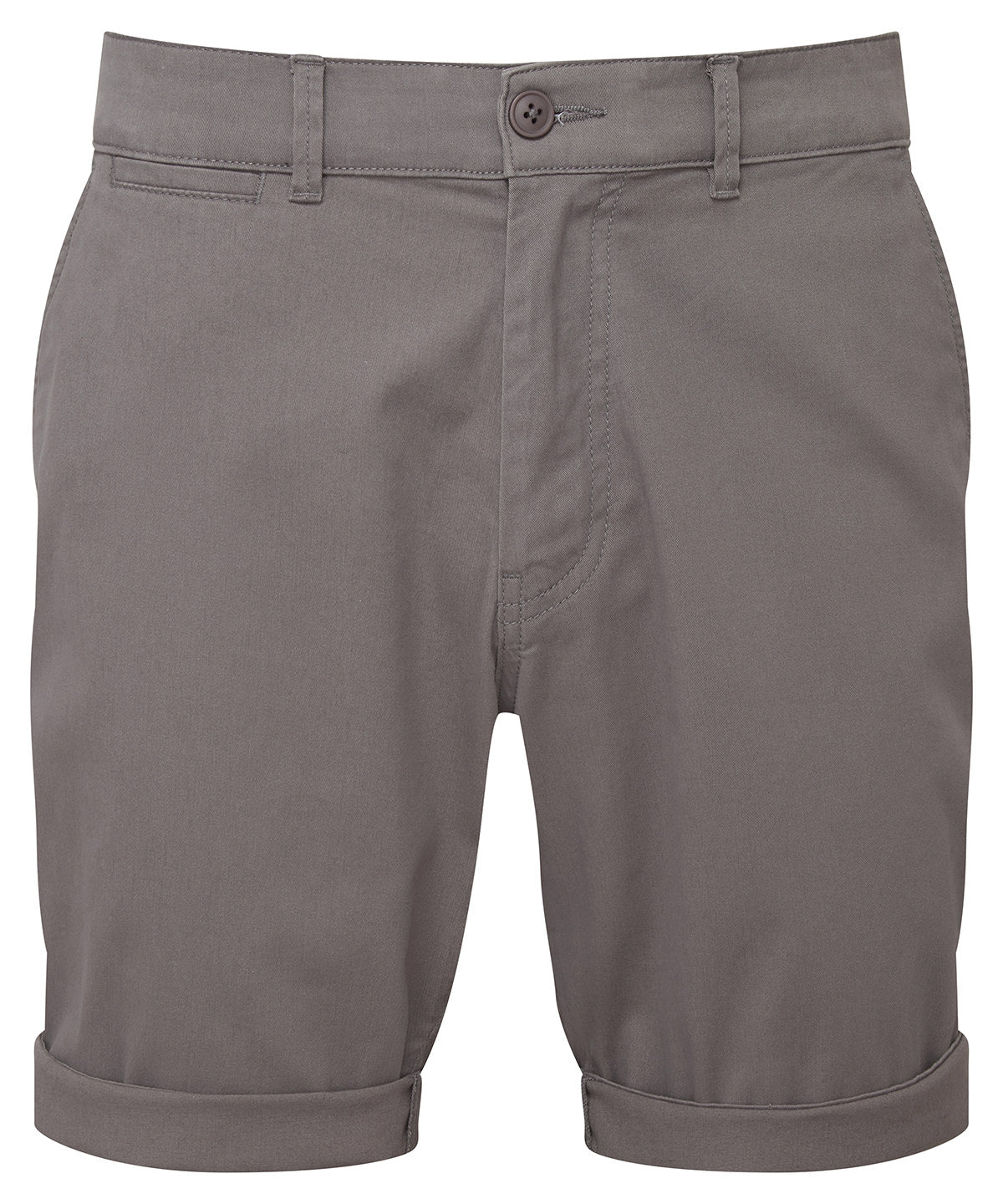 Tryck din logga på Shorts från Asquith & Fox - Anpassa Lätta chino-shorts för herrar i färgen Mellangrå för företag, föreningar och privatpersoner