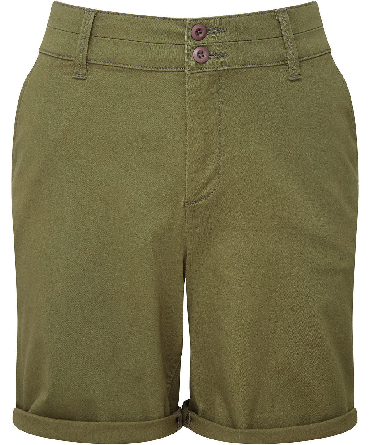 Tryck din logga på Shorts från Asquith & Fox - Anpassa Lätta chino-shorts för damer i färgen Oliv för företag, föreningar och privatpersoner