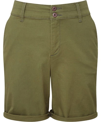 Tryck din logga på Shorts från Asquith & Fox - Anpassa Lätta chino-shorts för damer i färgen Oliv för företag, föreningar och privatpersoner