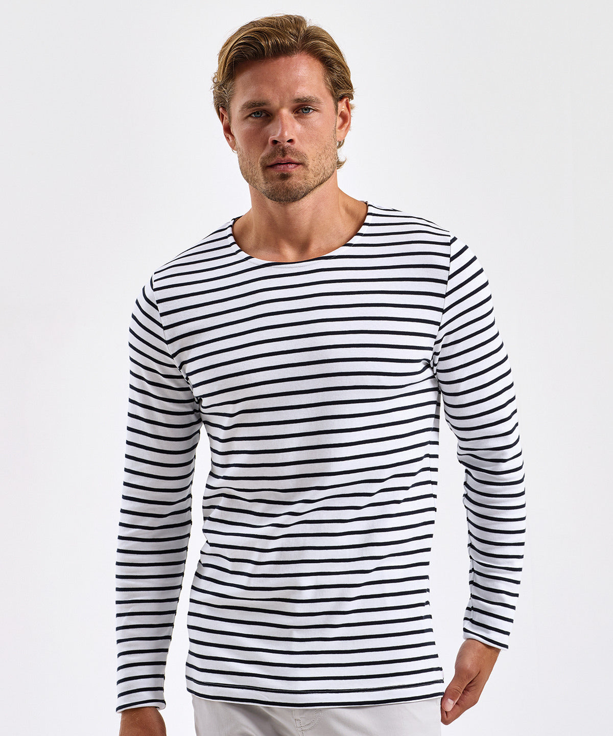 Tryck din logga på T-shirts från Asquith & Fox - Anpassa Marinire Coastal Long Sleeve Tee - Herr i färgen för företag, föreningar och privatpersoner