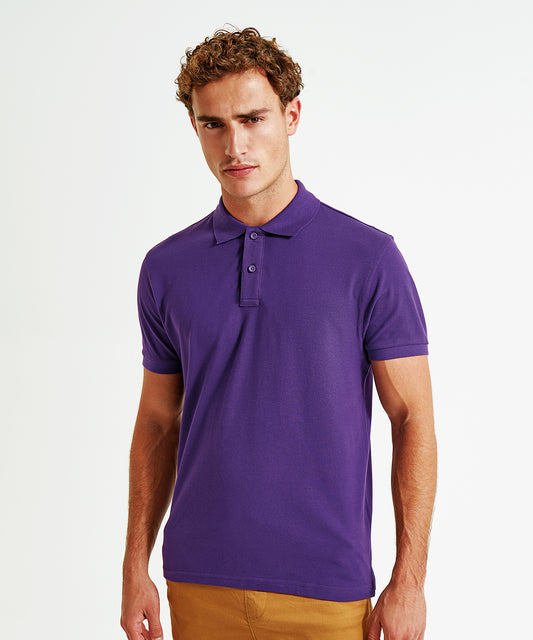 Tryck din logga på Piké från Asquith & Fox - Anpassa Organic Polo - Herr i färgen för företag, föreningar och privatpersoner