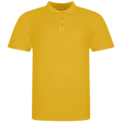 Tryck din logga på från Impala Print Shop - Anpassa AWDis The 100 polo JP100 i färgen Spectra Yellow för företag, föreningar och privatpersoner