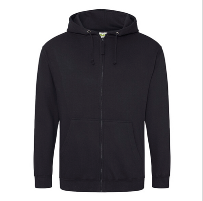 Tryck din logga på från Impala Print Shop - Anpassa AWDis Zoodie JH050 i färgen Jet Black för företag, föreningar och privatpersoner