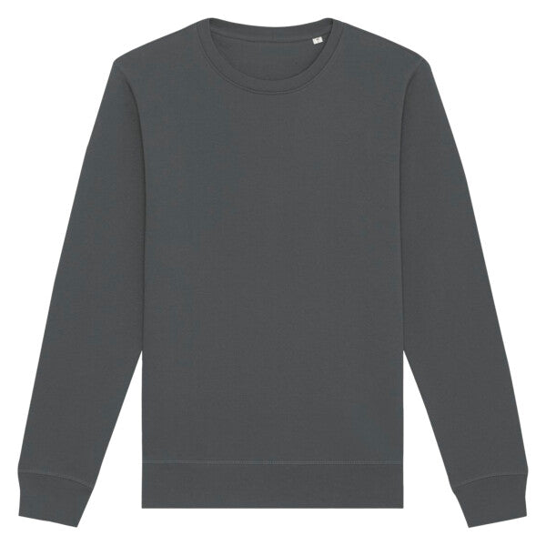 Tryck din logga på Sweatshirts design från Stanley/Stella - Anpassa Stanley/Stella Roller – Klassisk Sweatshirt i 100 % Ekologisk Bomull i färgen Anthracite för företag, föreningar och privatpersoner