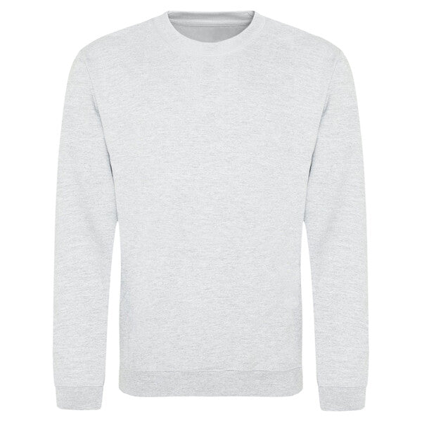 Tryck din logga på Sweatshirts design från AWDis Just Hoods - Anpassa AWDis Sweatshirt JH030 – Klassisk och Bekväm Tröja i Många Färger i färgen Pebble för företag, föreningar och privatpersoner