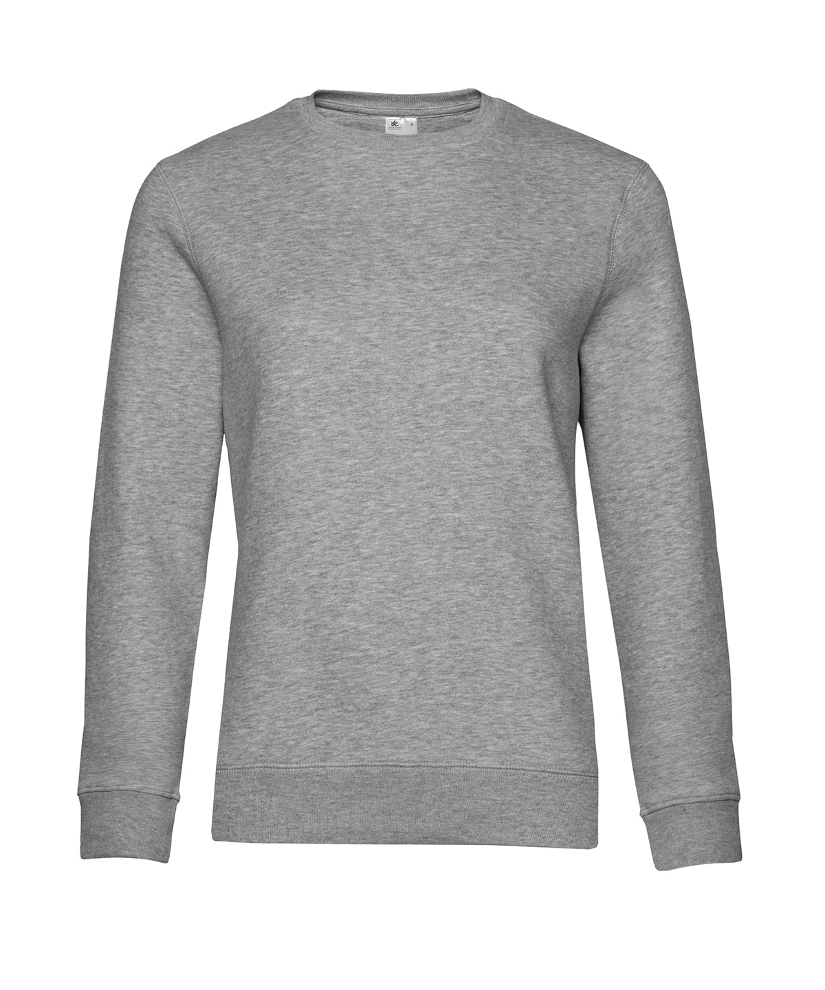 Tryck din logga på Sweatshirts från B&C Collection - Anpassa B&C Collection - Queen halsringning i färgen Ljunggrå för företag, föreningar och privatpersoner
